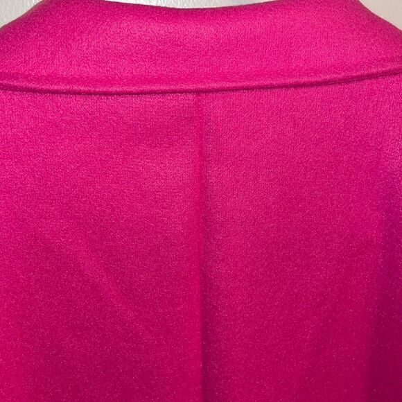 Hot Pink Double Breasted Coat Dress with Decorative Buttons - Picture 10 of 12